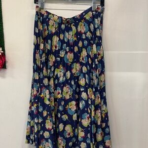 Black Label Ralph Lauren Floral Pleated Women's Skirt Size 10